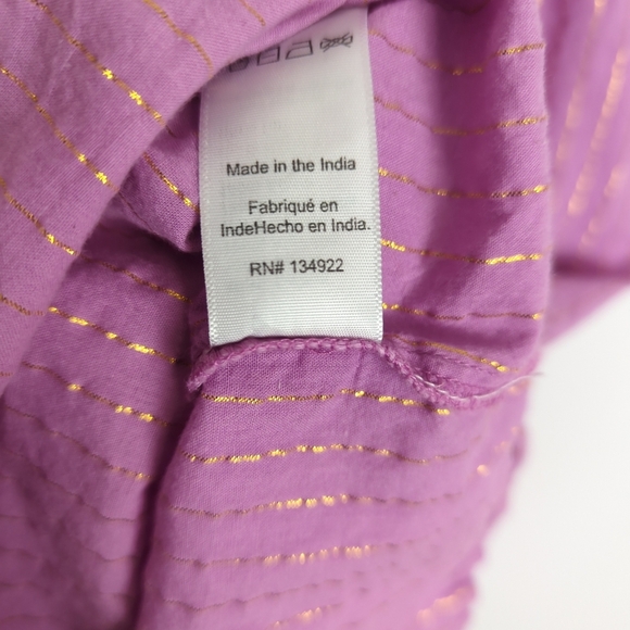 Emerson Fry Pink Lavender Lurex Isla Dress - Picture 8 of 10